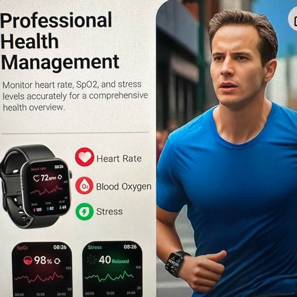 TOZO AMULED S6 smart watch - Picture 6 of 6